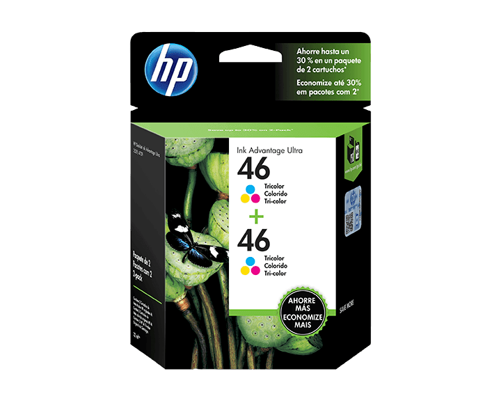 Pack de 2 Cartuchos de Tinta HP 46 Tricolor Original - Tienda HP.com  Colombia