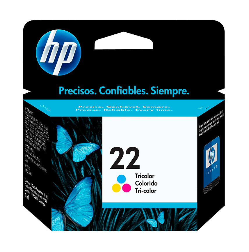 Cartucho de Tinta HP 22 Tricolor Original - Tienda HP.com Colombia