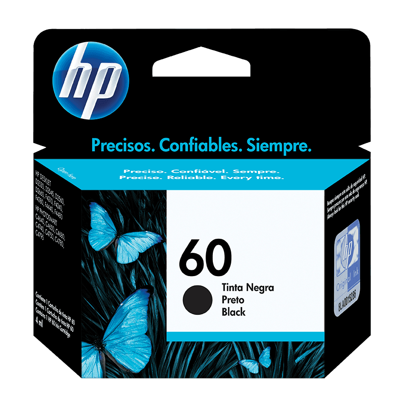 Cartucho de Tinta HP 60 Negra Original - Tienda HP.com Colombia