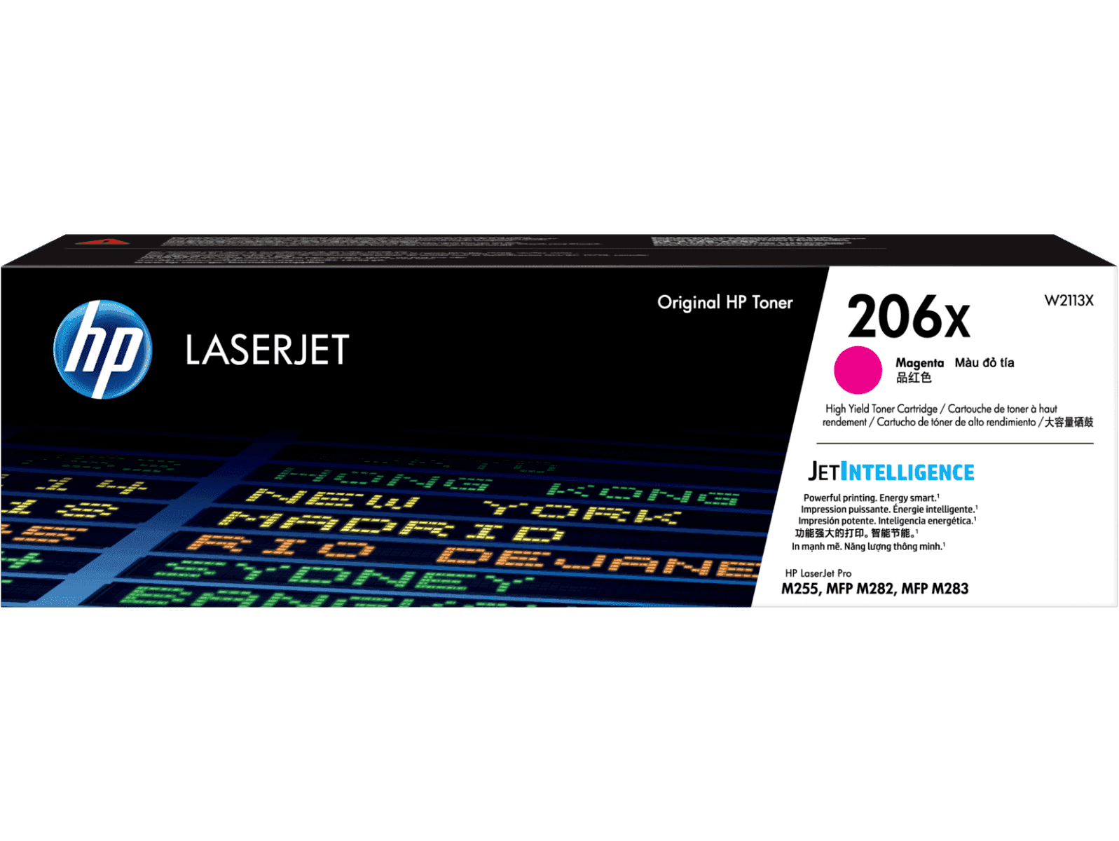 Cartucho de Tóner HP 206X Magenta Alto Rendimiento LaserJet Original