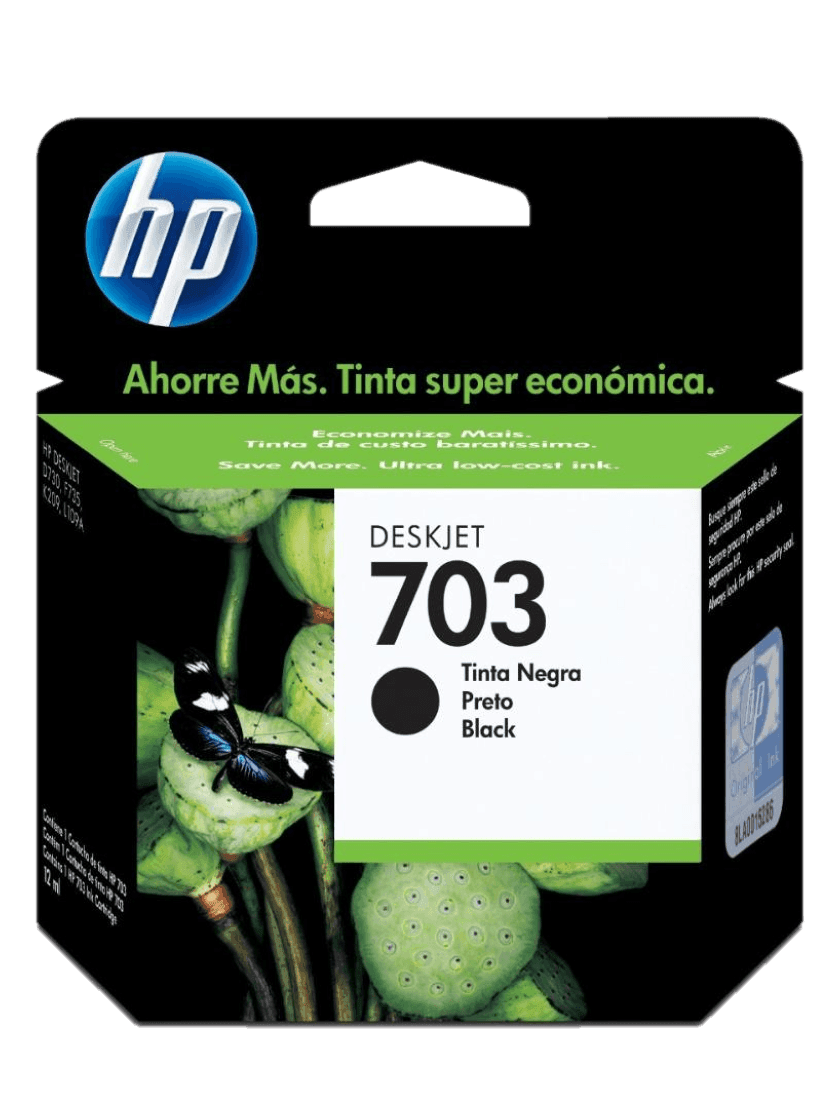 Cartucho de Tinta HP 703 Negra Original - Tienda HP.com Colombia