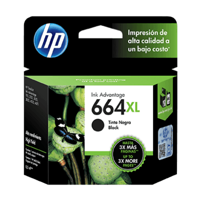 Cartucho de Tinta HP 664XL Negra Original - Tienda HP.com Colombia