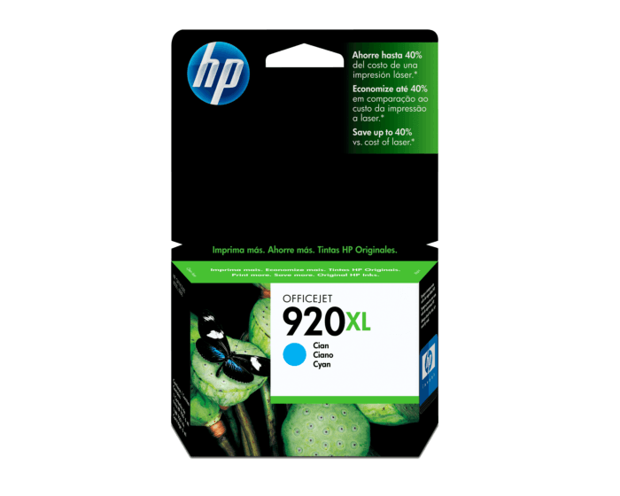 Cartucho de Tinta HP 920XL Cian Original - Tienda HP.com Colombia