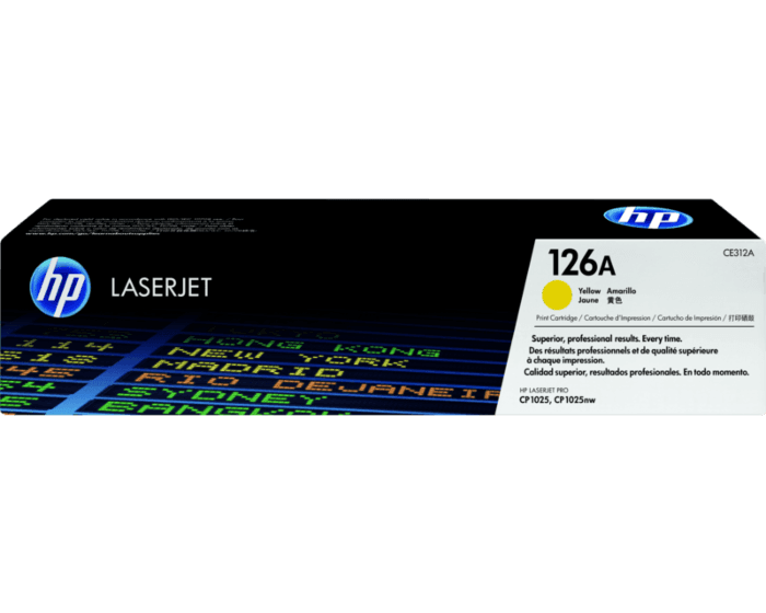 Cartucho de Tóner HP 126A Amarillo LaserJet Original - Tienda HP.com  Colombia