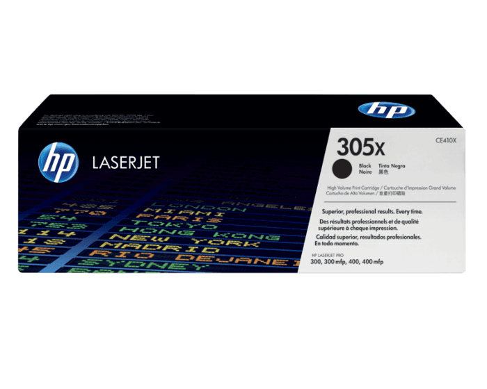 Cartucho de Tóner HP 305X Negro Alto Rendimiento LaserJet Original - Tienda  HP.com Colombia