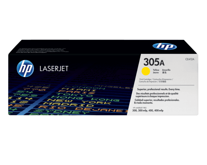 Cartucho de Tóner HP 305A Amarillo LaserJet Original - Tienda HP.com  Colombia