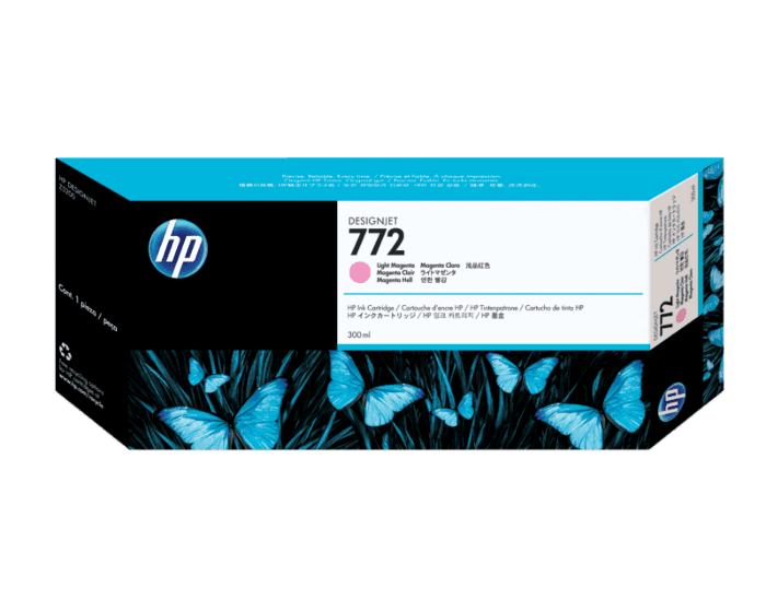 Cartucho de Tinta HP 772 Magenta Claro DesignJet de 300 ml